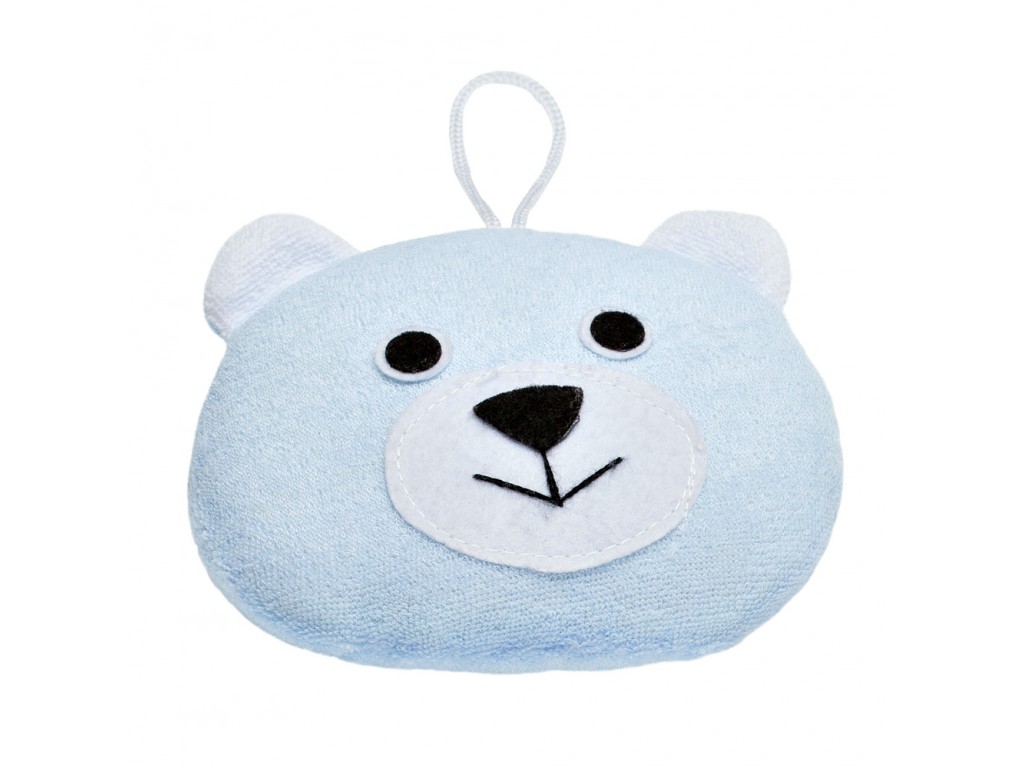 картинка Губка детская мягкая для купания Мишка ROXY-KIDS от интернет-магазина