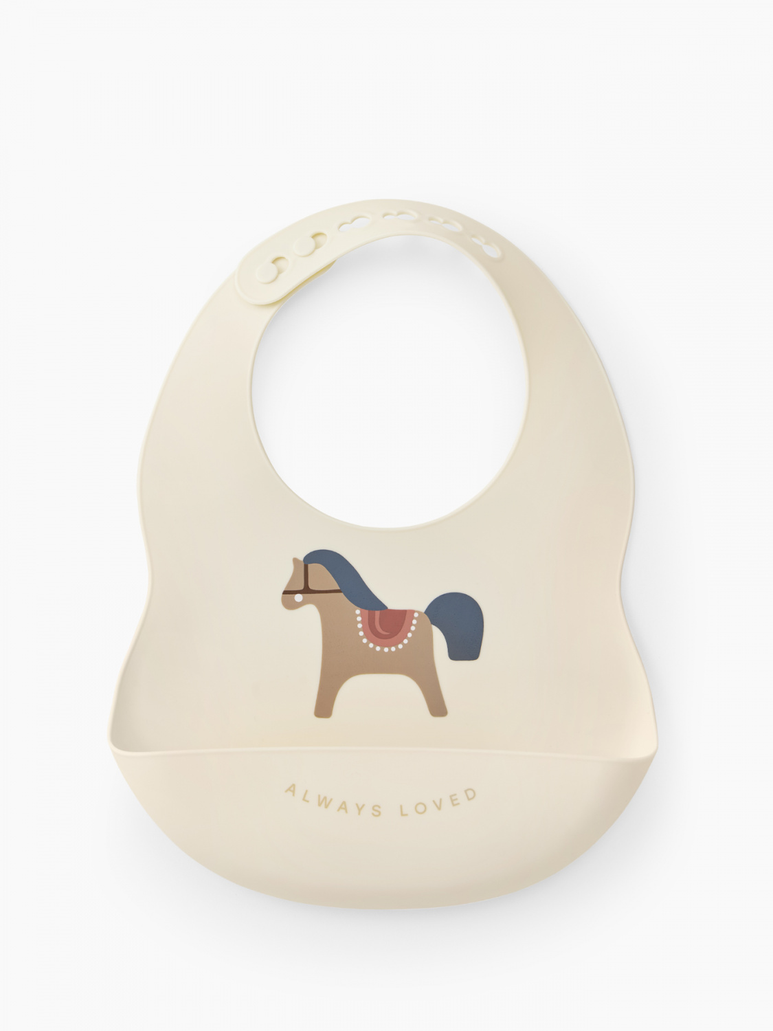 картинка Нагрудный фартук силиконовый Horse Happy Baby от интернет-магазина