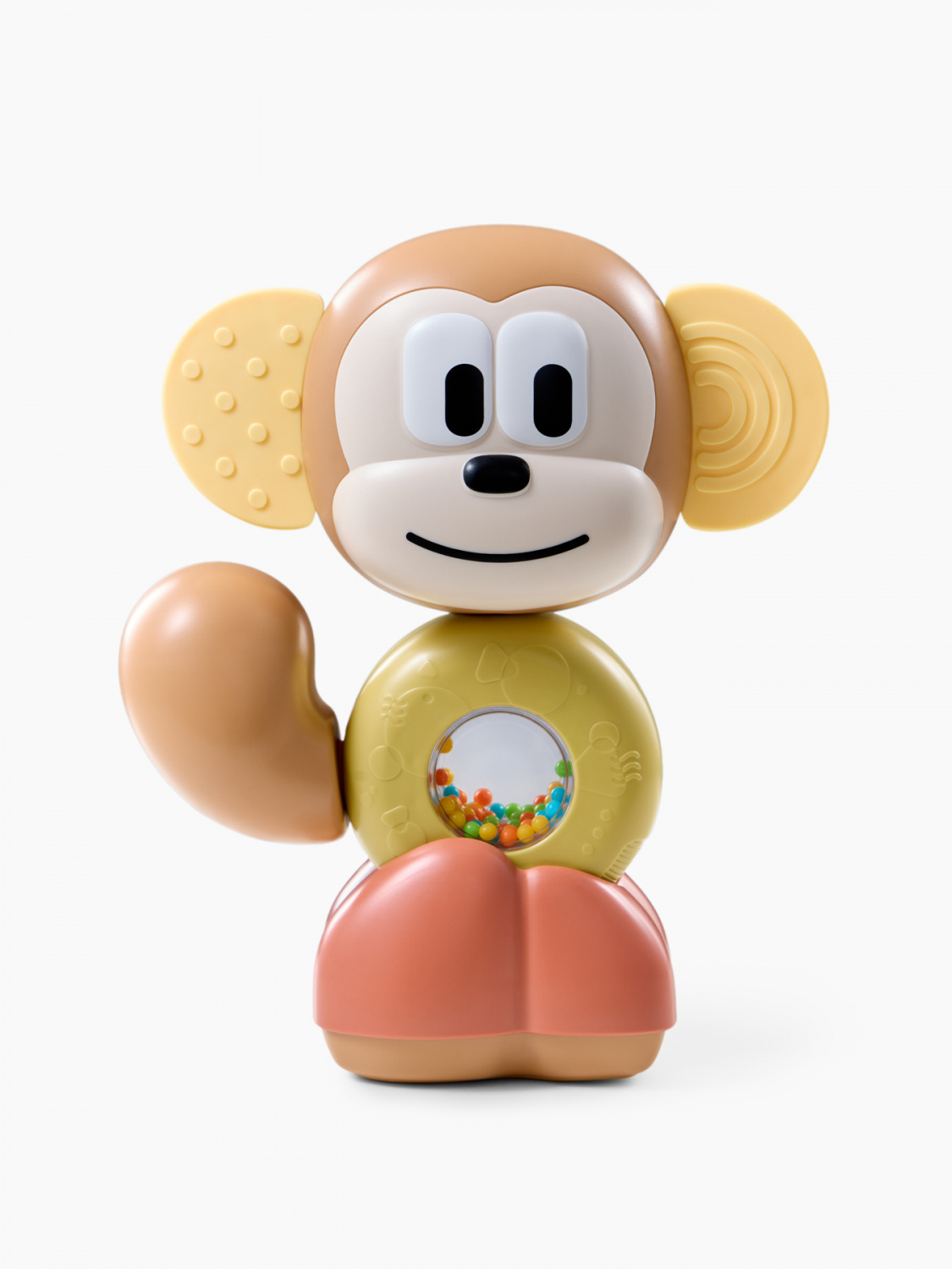 картинка Игрушка-погремушка обезьянка FUNKY MONKEY ФАНКИ МАНКИ multicoloured Happy Baby от интернет-магазина