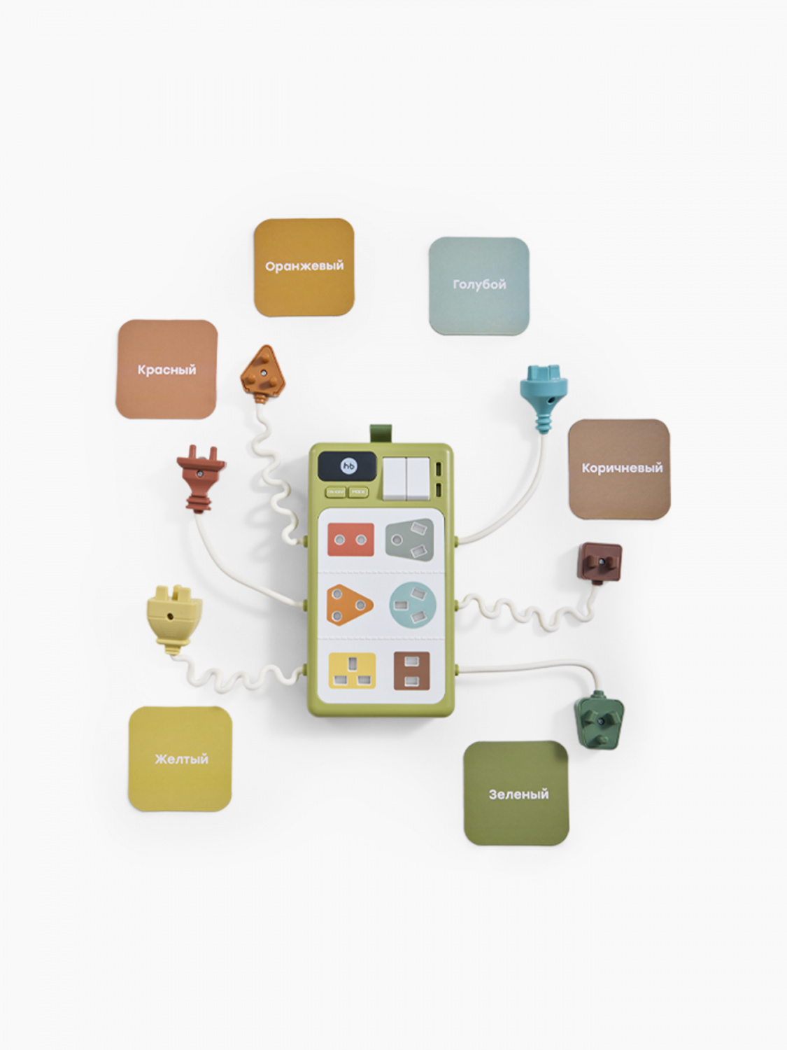 картинка Игрушка развивающая SOCKETS СОКЕТС light green Happy Baby от интернет-магазина