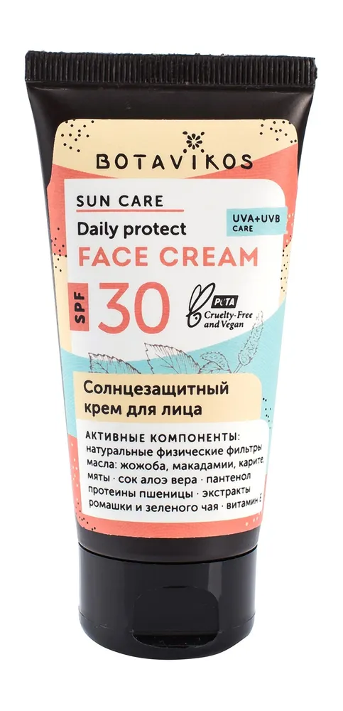 картинка Крем для лица солнцезащитный SPF30 50 мл Botavikos от интернет-магазина