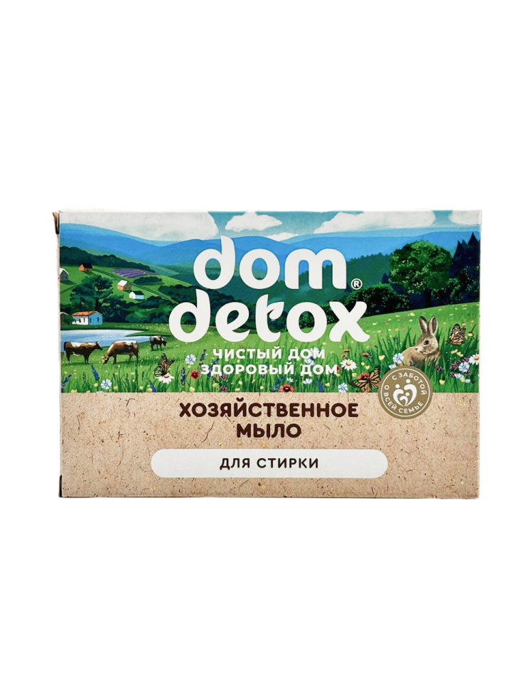 Фото Мыло хозяйственное для стирки 2*125 г Dom Detox