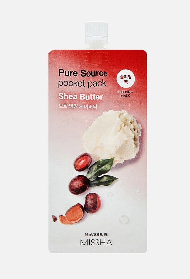 картинка Маска кремовая ночная Pure Source Pocket pack с маслом ши 10 мл MISSHA от интернет-магазина