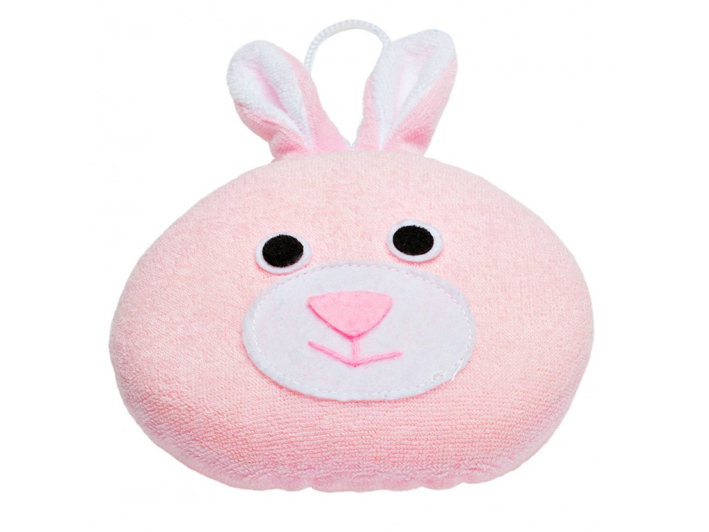 картинка Губка детская мягкая для купания Зайка ROXY-KIDS от интернет-магазина