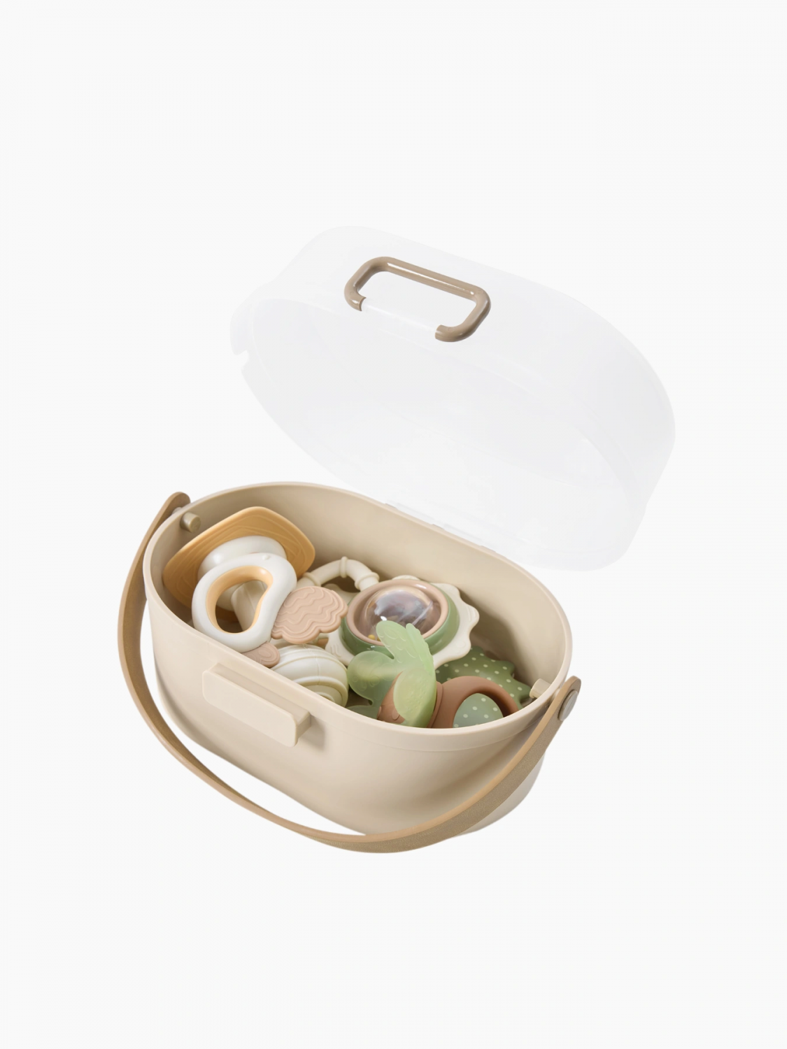 картинка Набор игрушек TEETH FRIENDS beige Happy Baby от интернет-магазина