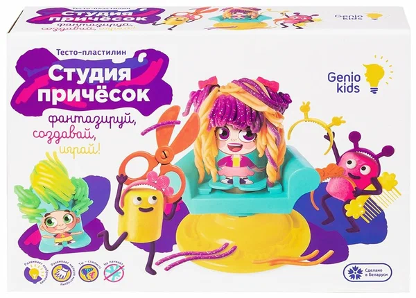 картинка Набор для детской лепки Студия причесок Genio kids от интернет-магазина