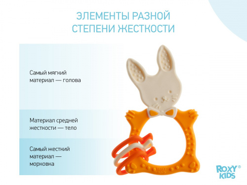 картинка Прорезыватель универсальный BUNNY TEETHER горчичный ROXY-KIDS от интернет-магазина