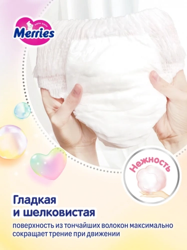 картинка Подгузники-трусики Merries (Q-форма) XXL 15-28 кг 30 шт от интернет-магазина