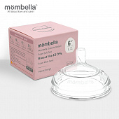 картинка Соска размер L 6-9 мес 1 шт силиконовая Mombella от интернет-магазина